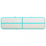 zöld PVC felfújható tornamatrac pumpával 800 x 100 x 15 cm