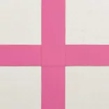 rózsaszín PVC felfújható tornamatrac pumpával 400 x 100 x 20 cm