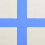 kék PVC felfújható tornamatrac pumpával 400 x 100 x 20 cm