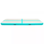 zöld PVC felfújható tornamatrac pumpával 400 x 100 x 20 cm