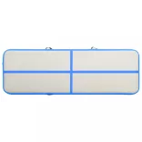 kék PVC felfújható tornamatrac pumpával 500 x 100 x 20 cm