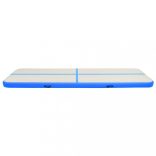 kék PVC felfújható tornamatrac pumpával 600 x 100 x 20 cm