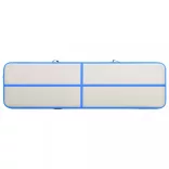 kék PVC felfújható tornamatrac pumpával 600 x 100 x 20 cm