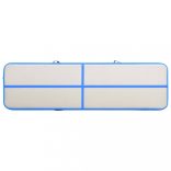kék PVC felfújható tornamatrac pumpával 700 x 100 x 20 cm