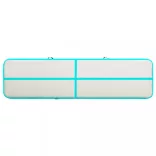 zöld PVC felfújható tornamatrac pumpával 700 x 100 x 20 cm