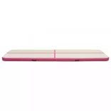 rózsaszín PVC felfújható tornamatrac pumpával 800 x 100 x 20 cm
