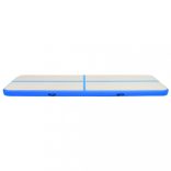 kék PVC felfújható tornamatrac pumpával 800 x 100 x 20 cm