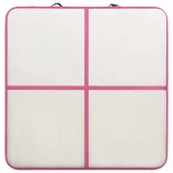 rózsaszín PVC felfújható tornamatrac pumpával 200 x 200 x 20 cm