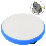 kék PVC felfújható tornamatrac pumpával 100 x 100 x 10 cm