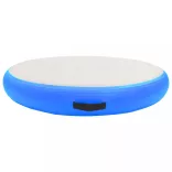 kék PVC felfújható tornamatrac pumpával 100 x 100 x 10 cm