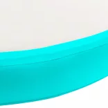 zöld PVC felfújható tornamatrac pumpával 100 x 100 x 10 cm