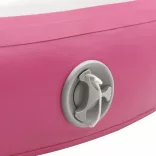 rózsaszín PVC felfújható tornamatrac pumpával 100 x 100 x 15 cm