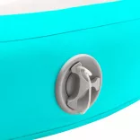 zöld PVC felfújható tornamatrac pumpával 100 x 100 x 15 cm