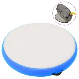 kék PVC felfújható tornamatrac pumpával 100 x 100 x 20 cm