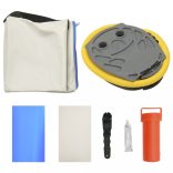 kék PVC felfújható tornamatrac pumpával 100 x 100 x 20 cm