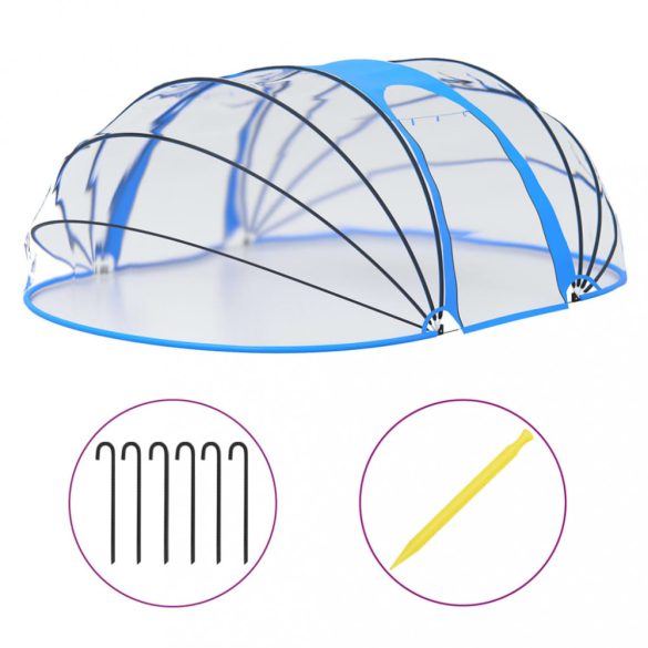 ovális medencekupola 530 x 410 x 210 cm