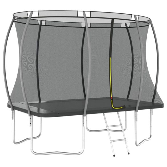 négyszögű trambulinszett 274 x 183 x 76 cm 150 kg