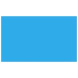 kék, négyszögletes PE medencetakaró 1000 x 600 cm