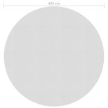 szürke napelemes lebegő PE medencefólia 455 cm