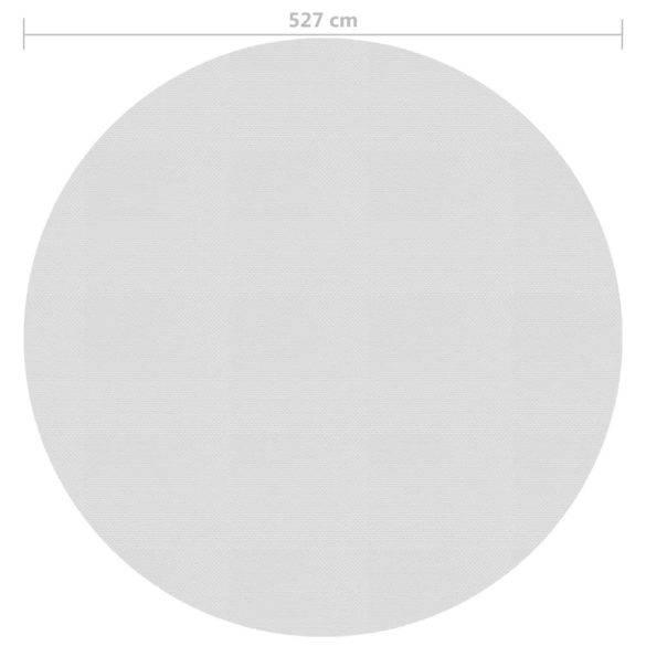 szürke napelemes lebegő PE medencefólia 527 cm