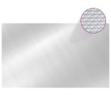 ezüst négyszögletes polietilén medencetakaró 1000 x 600 cm