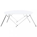 fehér négyágú bimini tető 243 x (230-244) x 137 cm