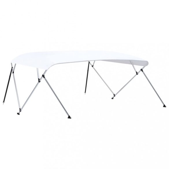 fehér négyágú bimini tető 243 x (230-244) x 137 cm