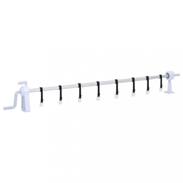 műanyag aljú medencefólia-tekerő