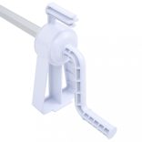 műanyag aljú medencefólia-tekerő