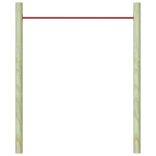 piros acél húzódzkodó rúd 125 cm