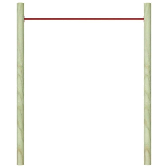 piros acél húzódzkodó rúd 125 cm