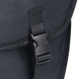 fekete vízálló egyoldalas kerékpártáska poggyásztartóhoz 21 l