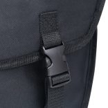 fekete vízálló egyoldalas kerékpártáska poggyásztartóhoz 21 l