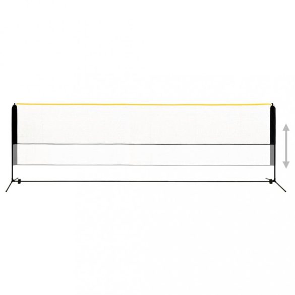 fém állítható tollaslabdaháló 500 x 103 x 94-158 cm