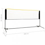 fém állítható tollaslabdaháló 300 x 103 x 94-158 cm