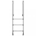 304-es rozsdamentes acél medencelétra 54 x 38 x 158 cm