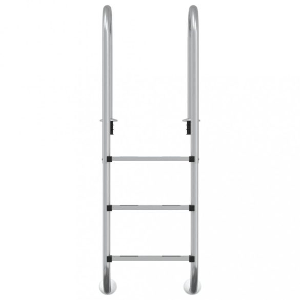 304-es rozsdamentes acél medencelétra 54 x 38 x 158 cm