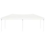 fehér összecsukható rendezvénysátor 3 x 6 m