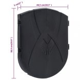 fekete polipropilén elektromos dartstábla nyilakkal