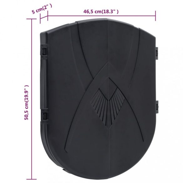 fekete polipropilén elektromos dartstábla nyilakkal