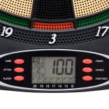 fekete polipropilén elektromos dartstábla nyilakkal