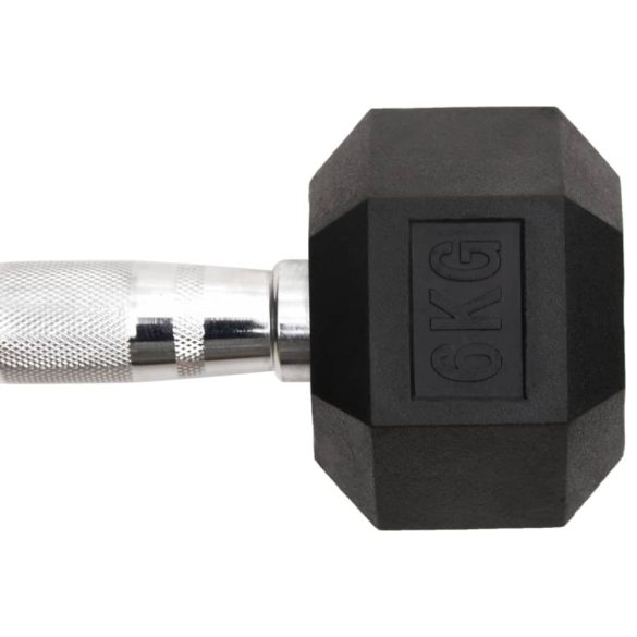 2 db összesen öntöttvas egykezes súlyzó 12 kg