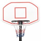 fehér polietilén kosárlabda állvány 258-363 cm