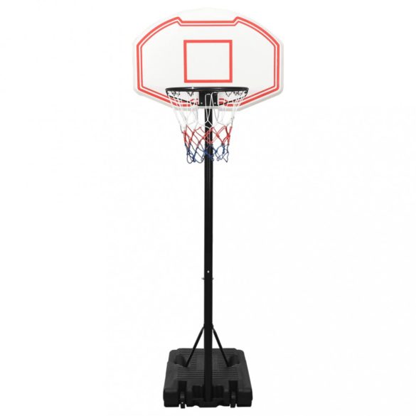 fehér polietilén kosárlabda állvány 237-307 cm