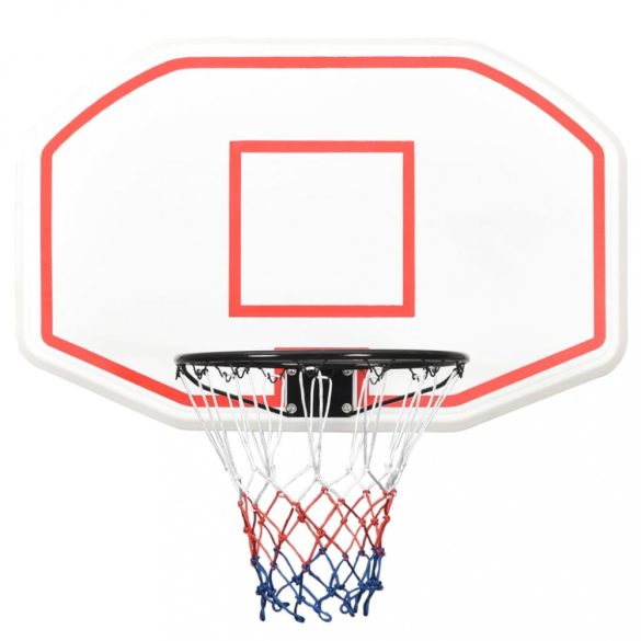 fehér polietilén kosárlabdapalánk 109 x 71 x 3 cm