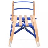 összecsukható furnérlemez szánkó háttámlával 110 cm