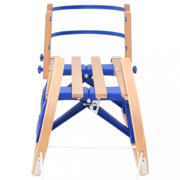 összecsukható furnérlemez szánkó háttámlával 110 cm