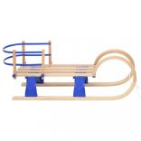 összecsukható furnérlemez szánkó háttámlával 110 cm