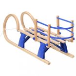 összecsukható furnérlemez szánkó háttámlával 110 cm