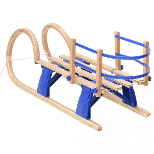 összecsukható furnérlemez szánkó háttámlával 110 cm